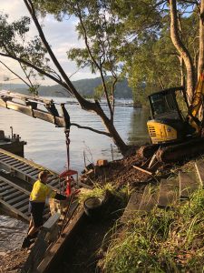 Avalon Earthworks constructing retaining sea walls northern beaches